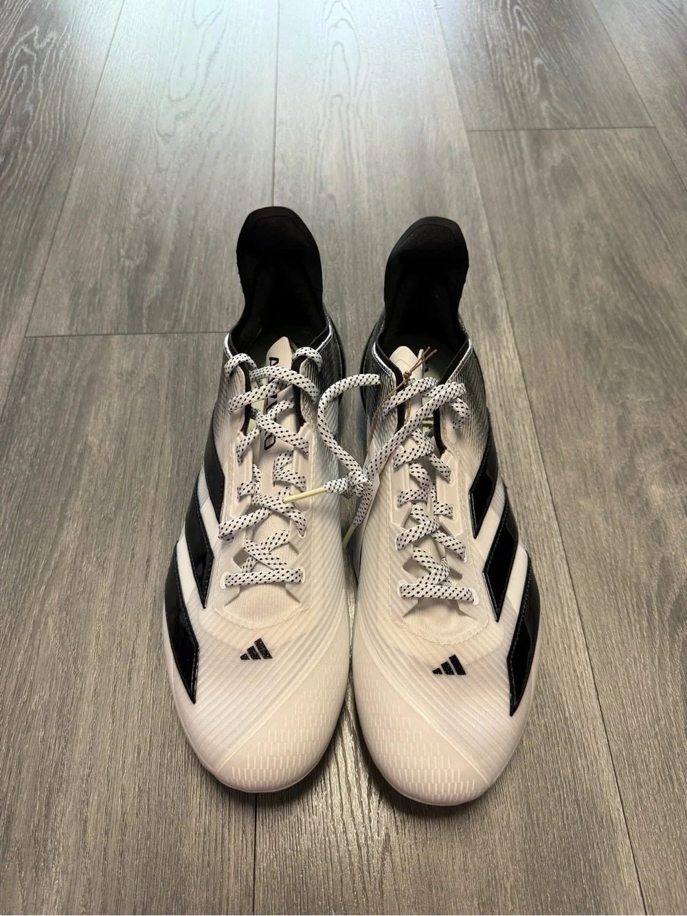 Mens adidas Adizero Electric II American Football Cleats White JQ3962 Mens Sz 12